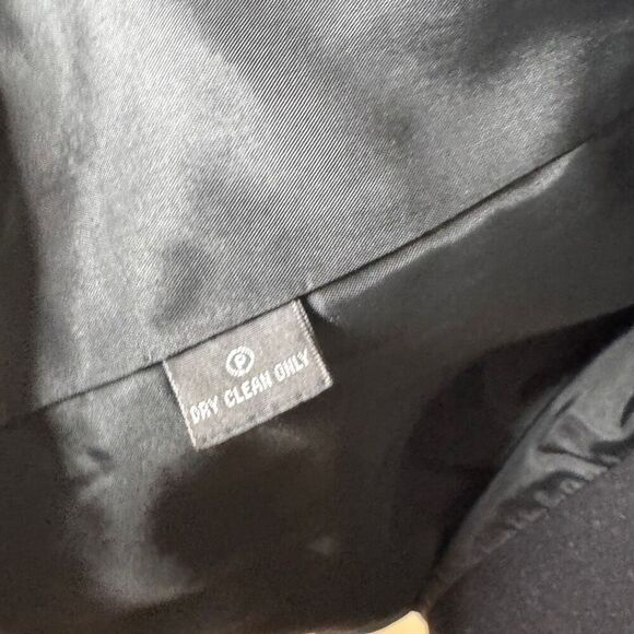 Polo Jeans Co. Ralph Lauren Pea Coat Women's Medium Black Double breasted Wool - Picture 7 of 10